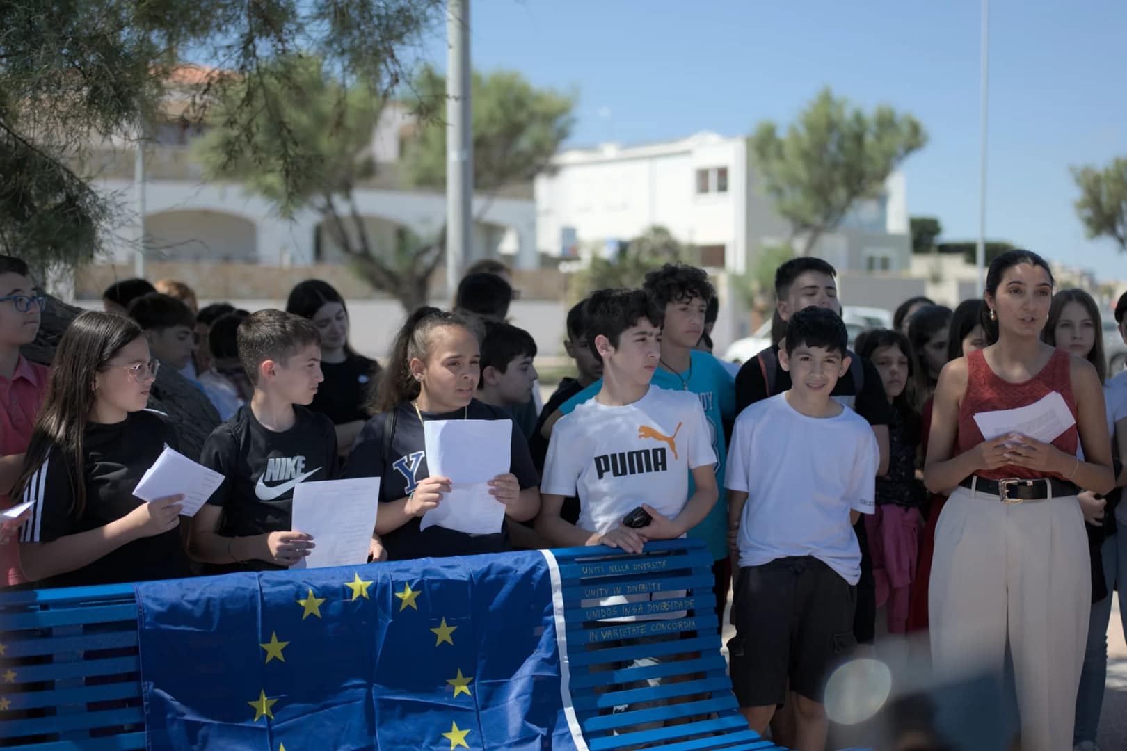 Inaugurazione Panchina europea Porto Torres, 5 giugno 2024