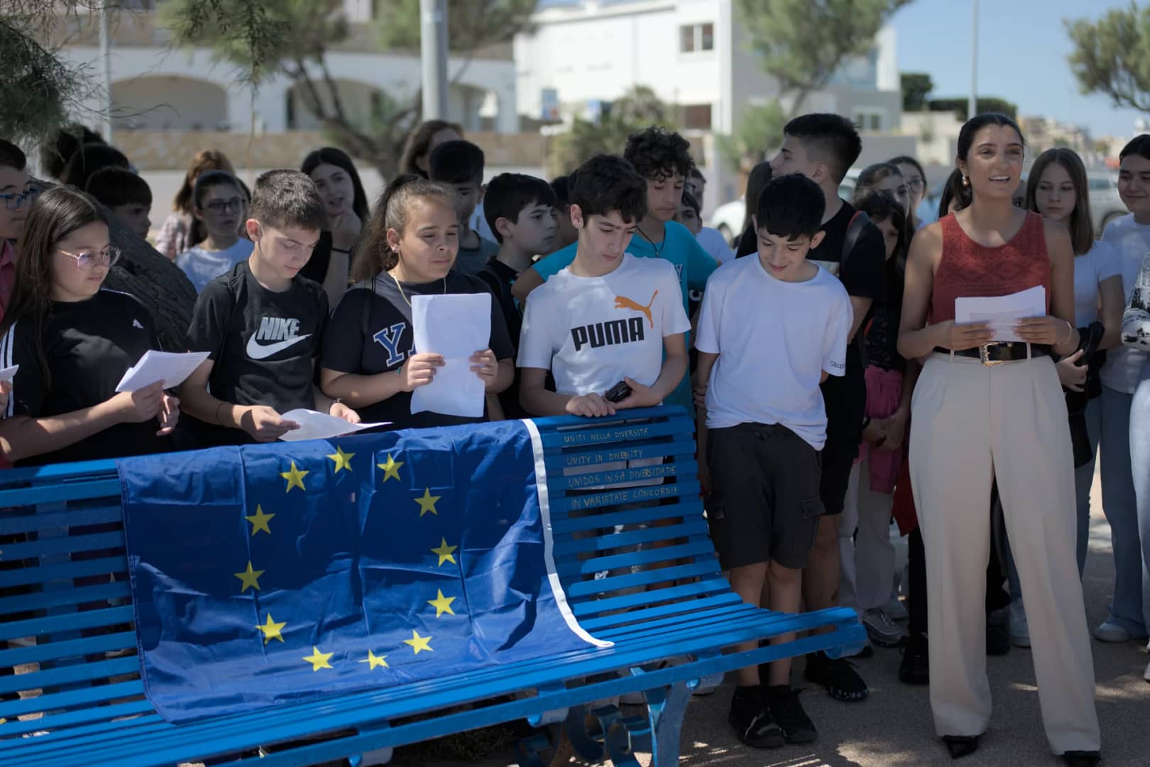 Inaugurazione Panchina europea Porto Torres, 5 giugno 2024