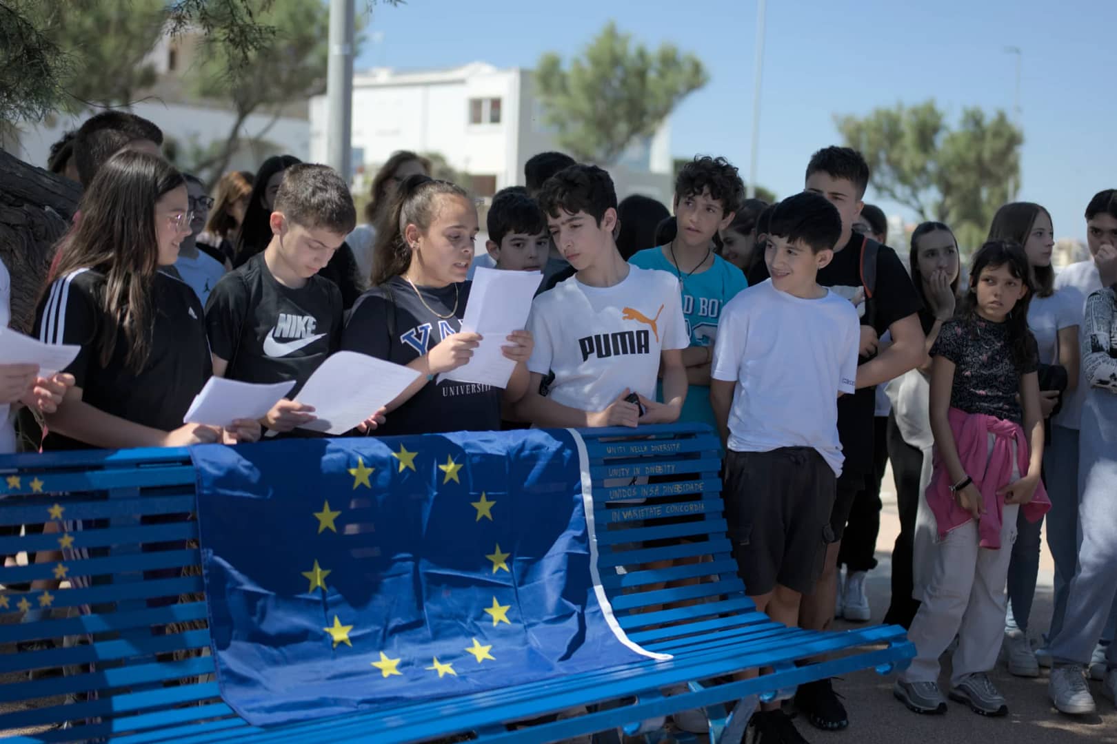 Inaugurazione Panchina europea Porto Torres, 5 giugno 2024