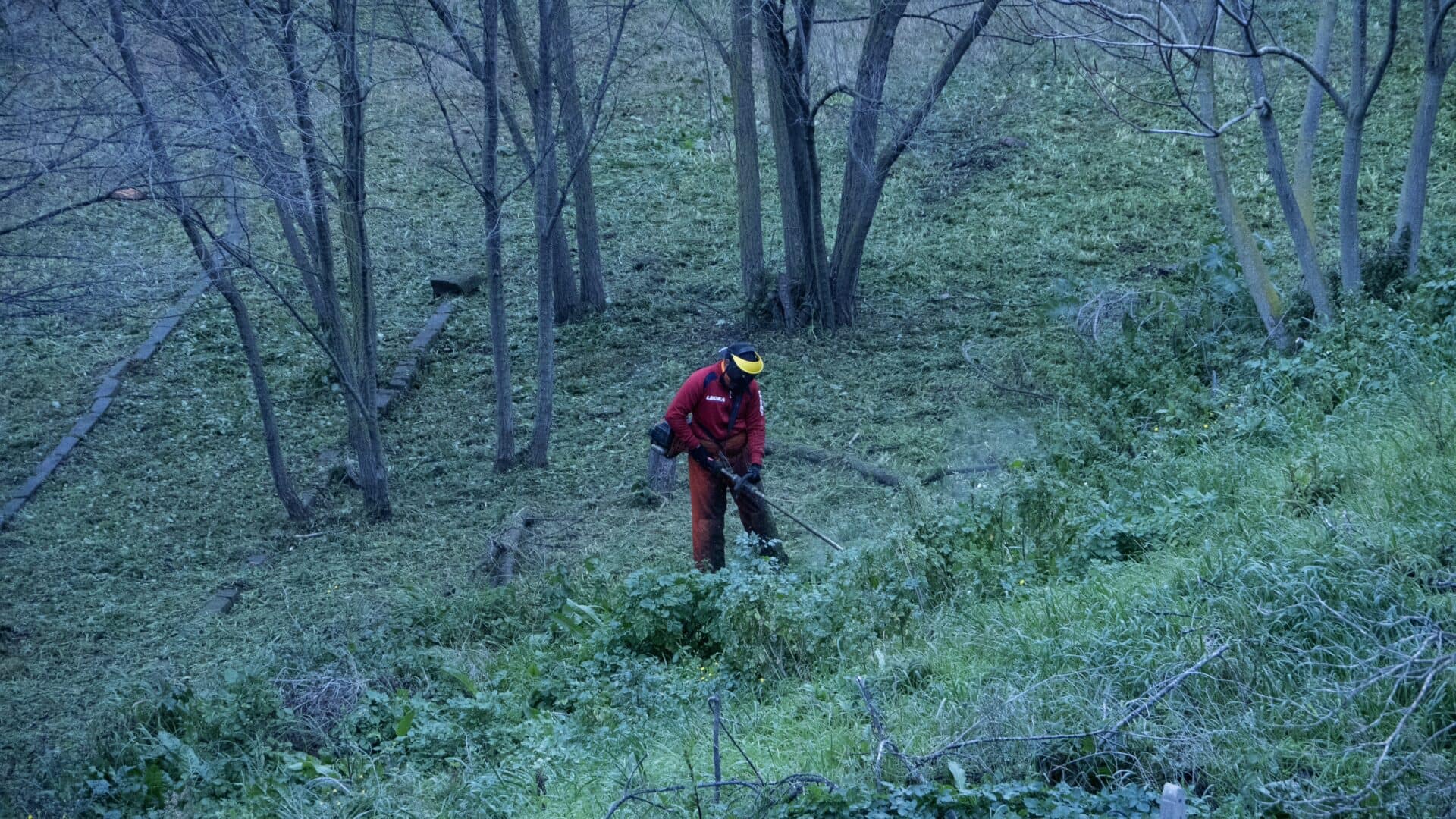 Sassari operai al lavoro nella valle del Rosello