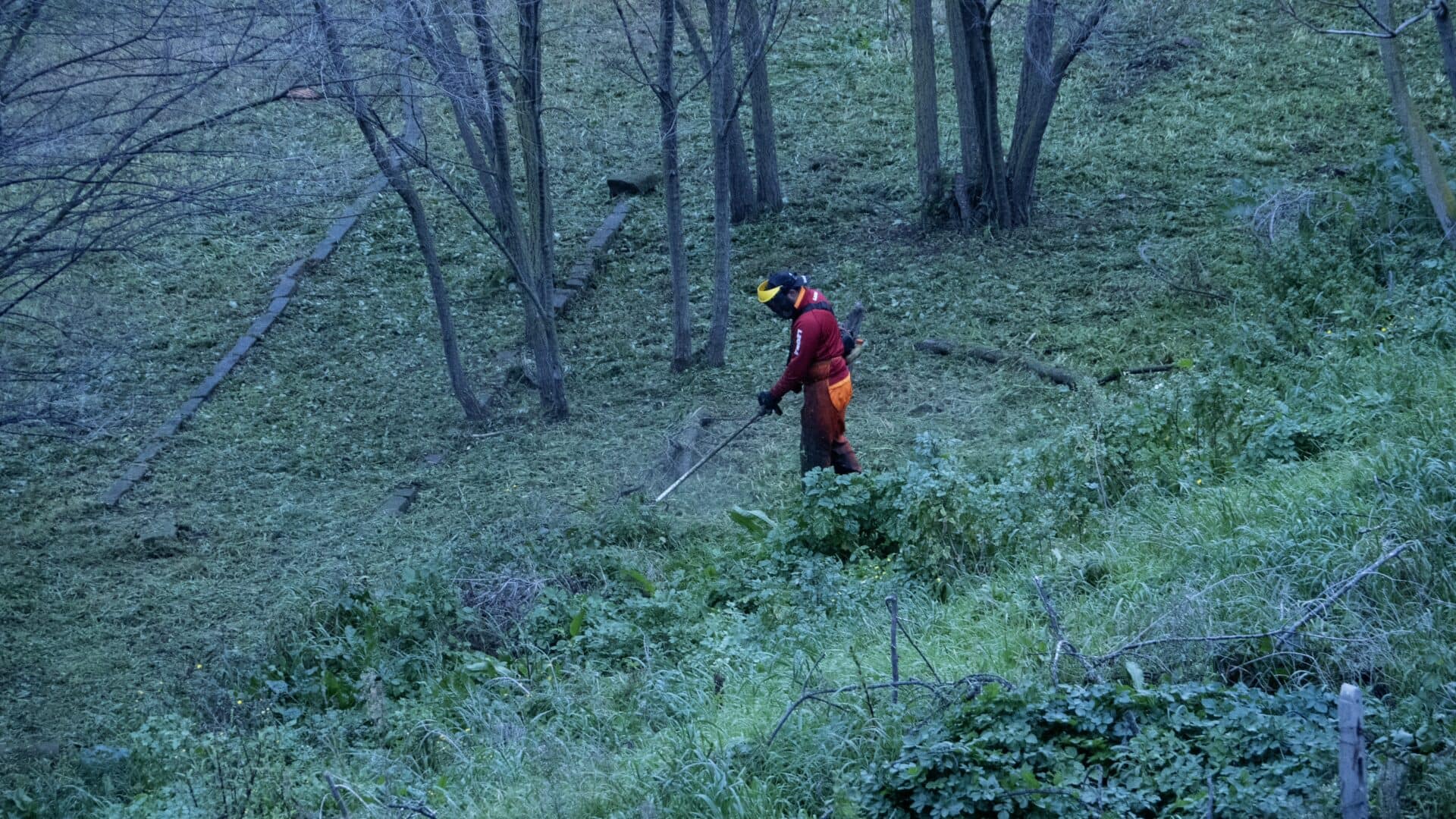 Sassari operai al lavoro nella valle del Rosello