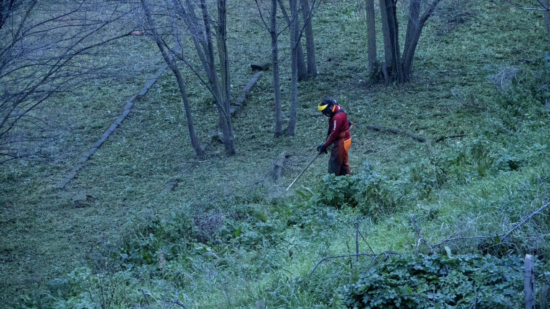 Sassari operai al lavoro nella valle del Rosello