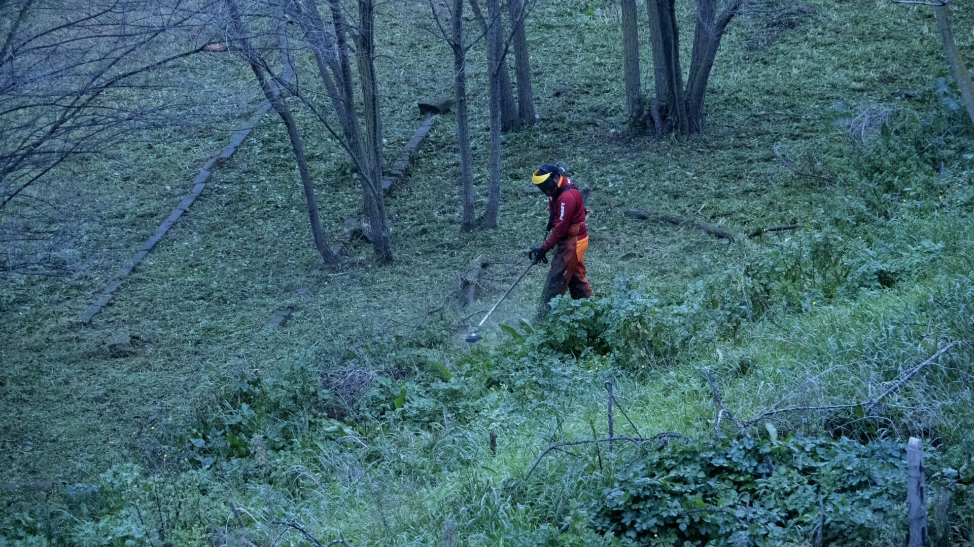 Sassari operai al lavoro nella valle del Rosello