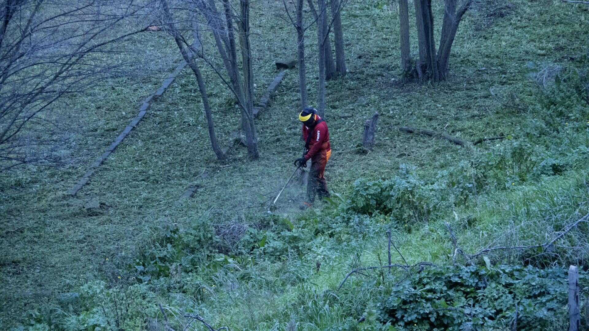 Sassari operai al lavoro nella valle del Rosello