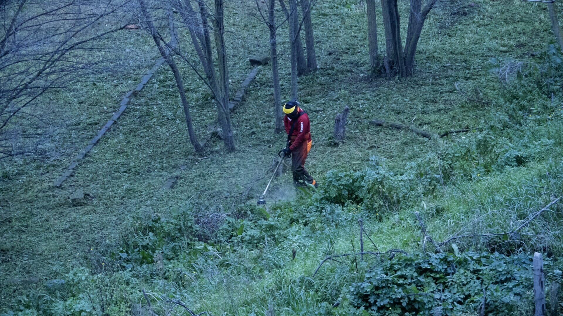 Sassari operai al lavoro nella valle del Rosello