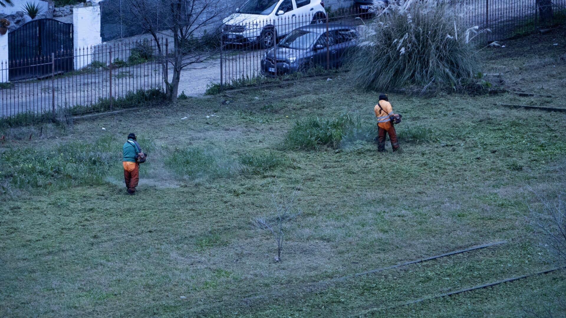 Sassari operai al lavoro nella valle del Rosello