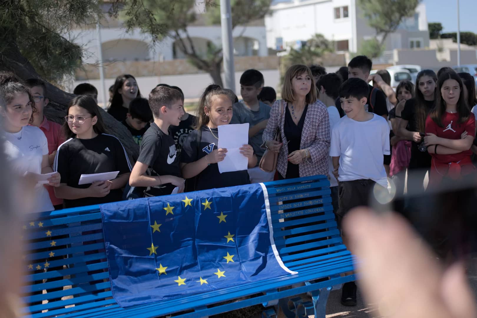 Inaugurazione Panchina europea Porto Torres, 5 giugno 2024