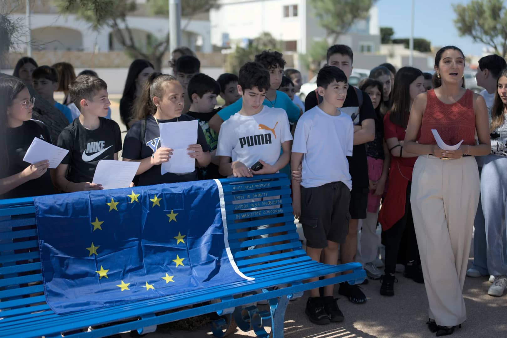 Inaugurazione Panchina europea Porto Torres, 5 giugno 2024