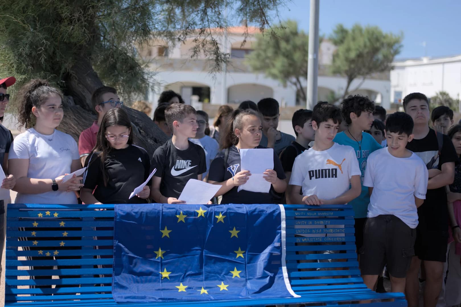 Inaugurazione Panchina europea Porto Torres, 5 giugno 2024