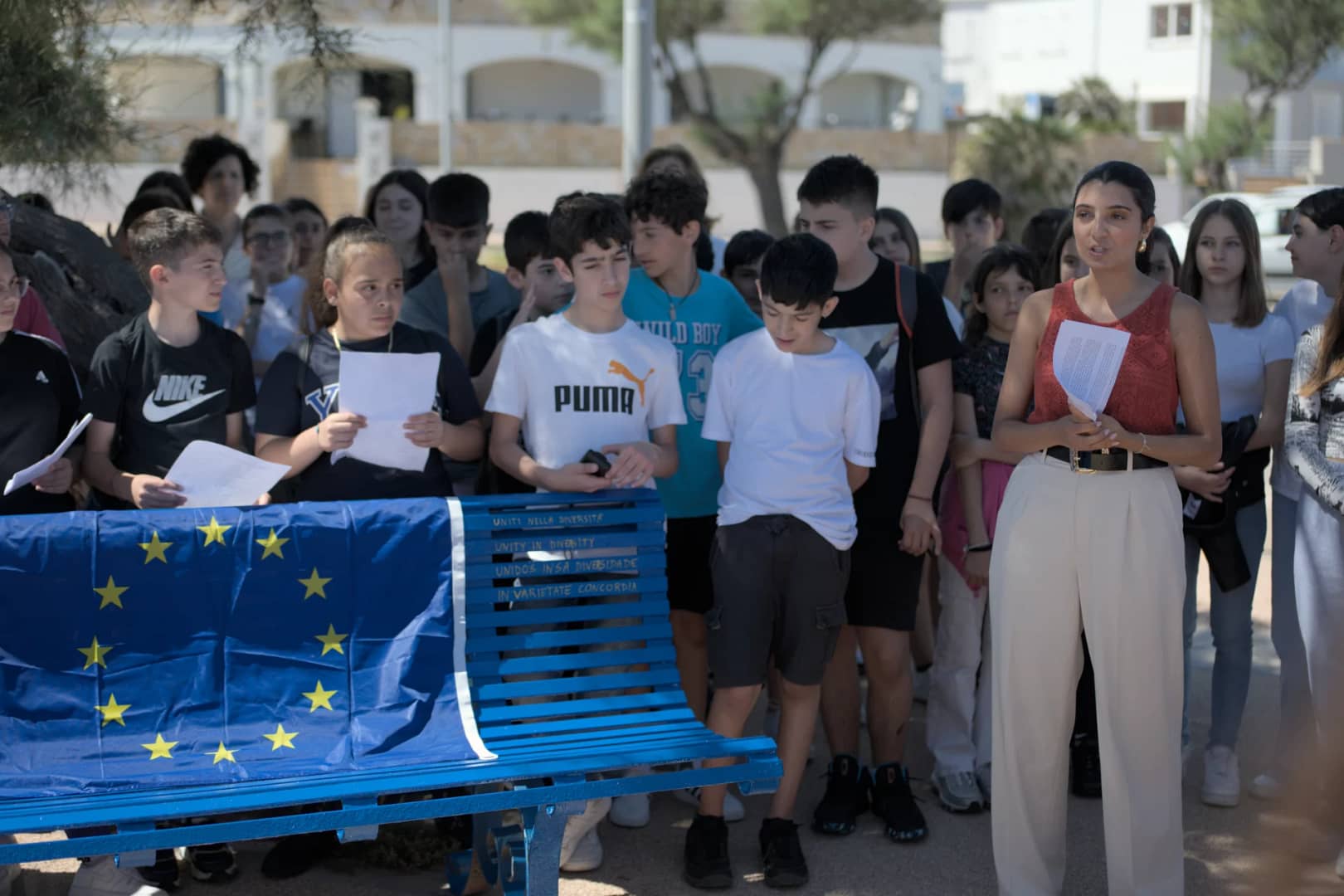 Inaugurazione Panchina europea Porto Torres, 5 giugno 2024