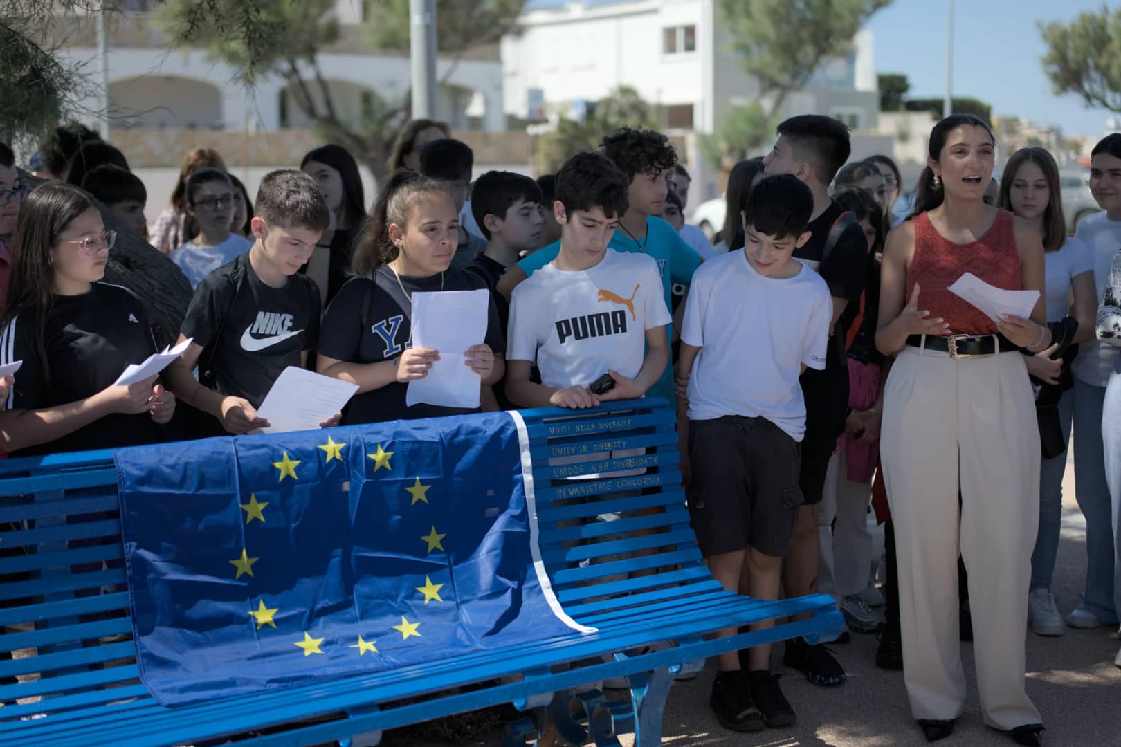 Inaugurazione Panchina europea Porto Torres, 5 giugno 2024