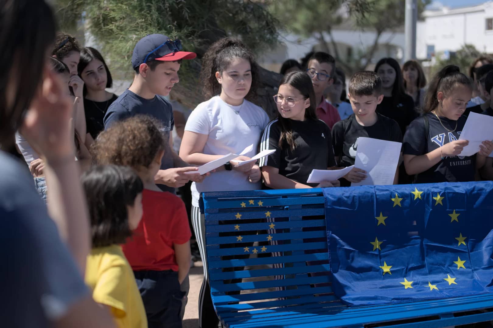 Inaugurazione Panchina europea Porto Torres, 5 giugno 2024